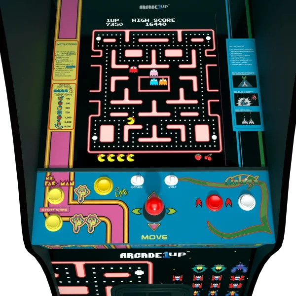 Arcade1Up Ms. PAC-MAN & GALAGA Arcade Cabinet - Image 4