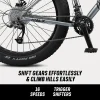Mongoose 26" unisex fat tire mountain bike - Image 3